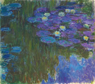 Bloeiende waterlelies door Claude Monet